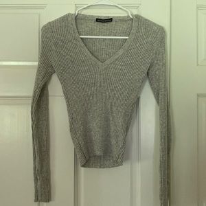 Grey Brandy Melville Long sleeve top